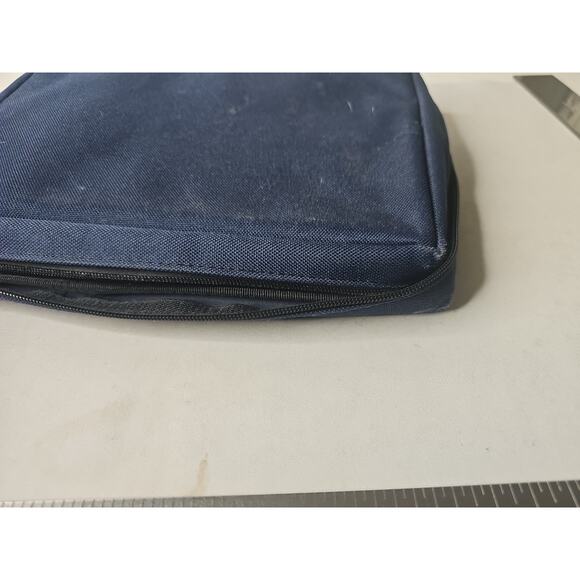 VTG Bible Gear Bible Cover Case Blue Zip Bookmark Pockets - Picture 12 of 16